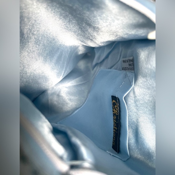 Funky Y2K Vintage Christiana Hand Beaded Zebra Print & Blue Square Crossbody Bag - Picture 7 of 14